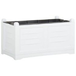 vidaXL Jardinera gris 80x42,5x42 cm PP