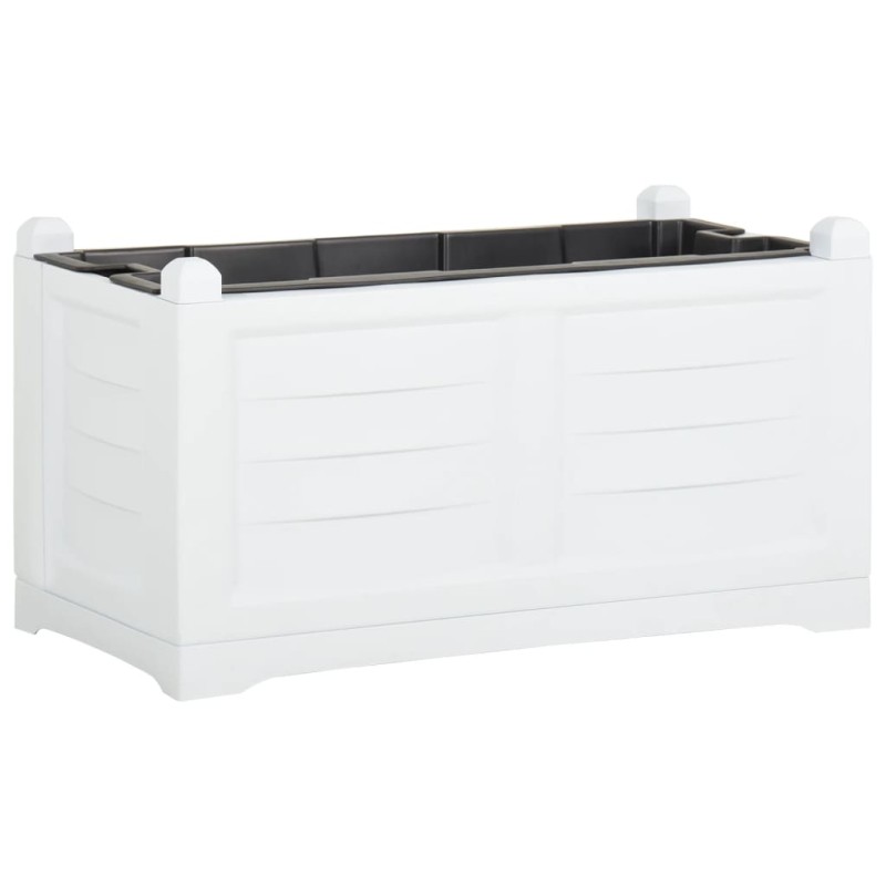 vidaXL Jardinera gris 80x42,5x42 cm PP vidaXL Jardinera gris 80x42,5x42 cm PP