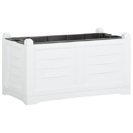 vidaXL Jardinera gris 80x42,5x42 cm PP