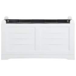 vidaXL Jardinera gris 80x42,5x42 cm PP