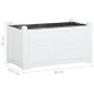 vidaXL Jardinera gris 80x42,5x42 cm PP vidaXL Jardinera gris 80x42,5x42 cm PP