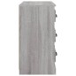 vidaXL Aparador de madera contrachapada gris Sonoma 70x35,5x67,5 cm