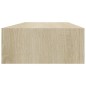 vidaXL Estante con cajón de pared MDF roble 60x23,5x10 cm vidaXL Estante con cajón de pared MDF roble 60x23,5x10 cm