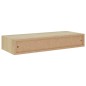 vidaXL Estante con cajón de pared MDF roble 60x23,5x10 cm vidaXL Estante con cajón de pared MDF roble 60x23,5x10 cm
