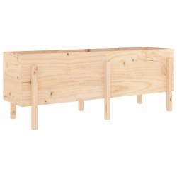 vidaXL Arriate elevado de jardín madera maciza de pino 160x50x57 cm