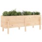 vidaXL Arriate elevado de jardín madera maciza de pino 160x50x57 cm vidaXL Arriate elevado de jardín madera maciza de pino 160x50x57 cm