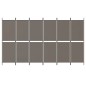 vidaXL Biombo divisor de 6 paneles de tela gris antracita 300x220 cm vidaXL Biombo divisor de 6 paneles de tela gris antracita 300x220 cm