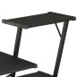 vidaXL Escritorio con estantería negro 116x50x93 cm vidaXL Escritorio con estantería negro 116x50x93 cm