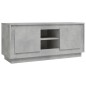vidaXL Mueble de TV madera contrachapada gris hormigón 102x35x45 cm vidaXL Mueble de TV madera contrachapada gris hormigón 102x35x45 cm
