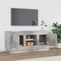 vidaXL Mueble de TV madera contrachapada gris hormigón 102x35x45 cm vidaXL Mueble de TV madera contrachapada gris hormigón 102x35x45 cm