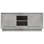 vidaXL Mueble de TV madera contrachapada gris hormigón 102x35x45 cm vidaXL Mueble de TV madera contrachapada gris hormigón 102x35x45 cm