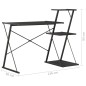vidaXL Escritorio con estantería negro 116x50x93 cm vidaXL Escritorio con estantería negro 116x50x93 cm