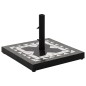 vidaXL Base de sombrilla cuadrada negro y blanco 12 kg vidaXL Base de sombrilla cuadrada negro y blanco 12 kg