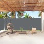 vidaXL Toldo lateral retráctil gris antracita 200x1000 cm vidaXL Toldo lateral retráctil gris antracita 200x1000 cm