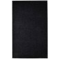 vidaXL Felpudo de PVC negro 117x220 cm
