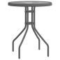 vidaXL Juego de bistro de jardín de 3 piezas gris vidaXL Juego de bistro de jardín de 3 piezas gris