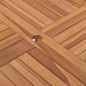 vidaXL Mesa de comedor de jardín madera maciza de teca 110x110x75 cm vidaXL Mesa de comedor de jardín madera maciza de teca 110x110x75 cm