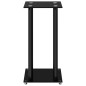 vidaXL Soportes de altavoces 2 uds vidrio templado negro 4 pilares vidaXL Soportes de altavoces 2 uds vidrio templado negro 4 pilares