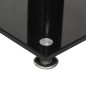 vidaXL Soportes de altavoces 2 uds vidrio templado negro 4 pilares vidaXL Soportes de altavoces 2 uds vidrio templado negro 4 pilares