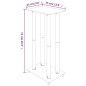 vidaXL Soportes de altavoces 2 uds vidrio templado negro 4 pilares vidaXL Soportes de altavoces 2 uds vidrio templado negro 4 pilares