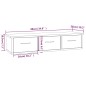 vidaXL Armario de pared madera contrachapada gris Sonoma 88x26x18,5 cm vidaXL Armario de pared madera contrachapada gris Sonoma 88x26x18,5 cm
