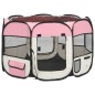 vidaXL Parque de perros plegable bolsa de transporte rosa 90x90x58 cm vidaXL Parque de perros plegable bolsa de transporte rosa 90x90x58 cm