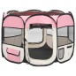 vidaXL Parque de perros plegable bolsa de transporte rosa 90x90x58 cm vidaXL Parque de perros plegable bolsa de transporte rosa 90x90x58 cm