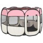 vidaXL Parque de perros plegable bolsa de transporte rosa 90x90x58 cm vidaXL Parque de perros plegable bolsa de transporte rosa 90x90x58 cm
