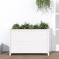 vidaXL Arriate elevado de jardín madera de pino blanco 119,5x40x78 cm vidaXL Arriate elevado de jardín madera de pino blanco 119,5x40x78 cm