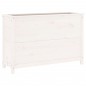 vidaXL Arriate elevado de jardín madera de pino blanco 119,5x40x78 cm vidaXL Arriate elevado de jardín madera de pino blanco 119,5x40x78 cm