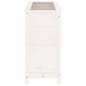 vidaXL Arriate elevado de jardín madera de pino blanco 119,5x40x78 cm vidaXL Arriate elevado de jardín madera de pino blanco 119,5x40x78 cm