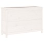 vidaXL Arriate elevado de jardín madera de pino blanco 119,5x40x78 cm vidaXL Arriate elevado de jardín madera de pino blanco 119,5x40x78 cm