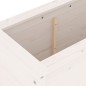 vidaXL Arriate elevado de jardín madera de pino blanco 119,5x40x78 cm vidaXL Arriate elevado de jardín madera de pino blanco 119,5x40x78 cm