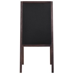 vidaXL Pizarra de pie de doble cara madera de cedro 40x60 cm