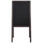 vidaXL Pizarra de pie de doble cara madera de cedro 40x60 cm