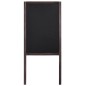 vidaXL Pizarra de pie de doble cara madera de cedro 40x60 cm
