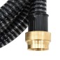 vidaXL Manguera de succión con conectores de latón PVC negro 29 mm 4 m vidaXL Manguera de succión con conectores de latón PVC negro 29 mm 4 m