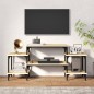 vidaXL Mueble para TV madera contrachapada roble Sonoma 117x35x52 cm vidaXL Mueble para TV madera contrachapada roble Sonoma 117x35x52 cm