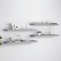 vidaXL Estantes flotantes de pared 4 uds MDF gris 90x23,5x3,8 cm vidaXL Estantes flotantes de pared 4 uds MDF gris 90x23,5x3,8 cm