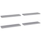 vidaXL Estantes flotantes de pared 4 uds MDF gris 90x23,5x3,8 cm vidaXL Estantes flotantes de pared 4 uds MDF gris 90x23,5x3,8 cm
