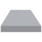 vidaXL Estantes flotantes de pared 4 uds MDF gris 90x23,5x3,8 cm vidaXL Estantes flotantes de pared 4 uds MDF gris 90x23,5x3,8 cm