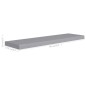 vidaXL Estantes flotantes de pared 4 uds MDF gris 90x23,5x3,8 cm vidaXL Estantes flotantes de pared 4 uds MDF gris 90x23,5x3,8 cm
