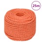 vidaXL Cuerda de trabajo polipropileno naranja 10 mm 25 m vidaXL Cuerda de trabajo polipropileno naranja 10 mm 25 m