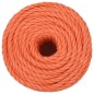 vidaXL Cuerda de trabajo polipropileno naranja 10 mm 25 m vidaXL Cuerda de trabajo polipropileno naranja 10 mm 25 m