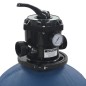 vidaXL Filtro de arena de piscina válvula de 6 posiciones azul 560 mm vidaXL Filtro de arena de piscina válvula de 6 posiciones azul 560 mm