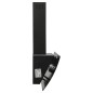vidaXL Campana extractora de pared acero vidrio templado negro 60 cm