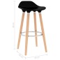 vidaXL Taburetes de cocina 2 unidades negro vidaXL Taburetes de cocina 2 unidades negro