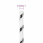 vidaXL Cuerda para barco trenzada poliéster blanco 4 mmx25 m vidaXL Cuerda para barco trenzada poliéster blanco 4 mmx25 m