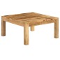 vidaXL Mesa de centro de madera de mango maciza 80x80x40 cm vidaXL Mesa de centro de madera de mango maciza 80x80x40 cm