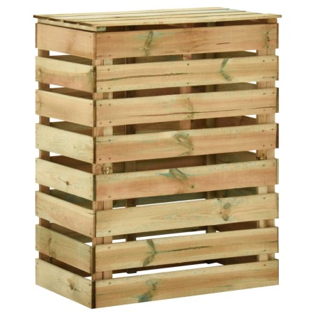 vidaXL Compostador de láminas madera de pino impregnada 80x50x100 cm